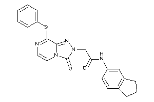 Image of N-indan-5-yl-2-[3-keto-8-(phenylthio)-[1,2,4]triazolo[4,3-a]pyrazin-2-yl]acetamide