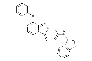 Image of N-indan-1-yl-2-[3-keto-8-(phenylthio)-[1,2,4]triazolo[4,3-a]pyrazin-2-yl]acetamide