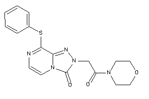 Image of 2-(2-keto-2-morpholino-ethyl)-8-(phenylthio)-[1,2,4]triazolo[4,3-a]pyrazin-3-one