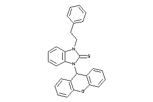 1-phenethyl-3-(9H-xanthen-9-yl)benzimidazole-2-thione