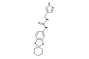 1-(1H-pyrazol-4-ylmethyl)-3-spiro[1,3-benzodioxole-2,1'-cyclohexane]-5-yl-urea