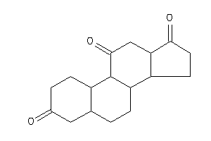 1,2,4,5,6,7,8,9,10,12,13,14,15,16-tetradecahydrocyclopenta[a]phenanthrene-3,11,17-trione