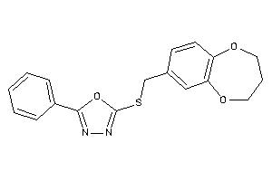 2-(3,4-dihydro-2H-1,5-benzodioxepin-7-ylmethylthio)-5-phenyl-1,3,4-oxadiazole