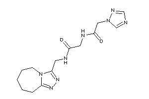 N-(6,7,8,9-tetrahydro-5H-[1,2,4]triazolo[4,3-a]azepin-3-ylmethyl)-2-[[2-(1,2,4-triazol-1-yl)acetyl]amino]acetamide