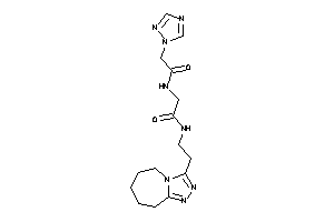 N-[2-(6,7,8,9-tetrahydro-5H-[1,2,4]triazolo[4,3-a]azepin-3-yl)ethyl]-2-[[2-(1,2,4-triazol-1-yl)acetyl]amino]acetamide