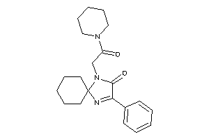 4-(2-keto-2-piperidino-ethyl)-2-phenyl-1,4-diazaspiro[4.5]dec-1-en-3-one