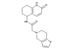 2-(6,7-dihydro-4H-thieno[3,2-c]pyridin-5-yl)-N-(2-keto-5,6,7,8-tetrahydro-1H-quinolin-5-yl)acetamide