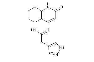 Image of N-(2-keto-5,6,7,8-tetrahydro-1H-quinolin-5-yl)-2-(1H-pyrazol-4-yl)acetamide