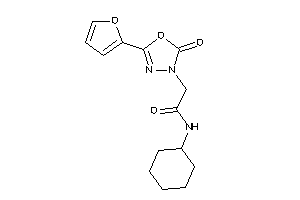 N-cyclohexyl-2-[5-(2-furyl)-2-keto-1,3,4-oxadiazol-3-yl]acetamide