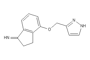 [4-(1H-pyrazol-3-ylmethoxy)indan-1-ylidene]amine