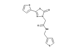 2-[5-(2-furyl)-2-keto-1,3,4-oxadiazol-3-yl]-N-(3-thenyl)acetamide