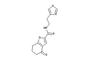 Image of 4-keto-N-(2-thiazol-4-ylethyl)-6,7-dihydro-5H-benzofuran-2-carboxamide