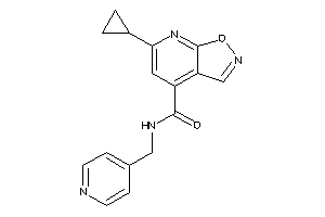 6-cyclopropyl-N-(4-pyridylmethyl)isoxazolo[5,4-b]pyridine-4-carboxamide
