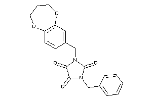 Image of 1-benzyl-3-(3,4-dihydro-2H-1,5-benzodioxepin-7-ylmethyl)imidazolidine-2,4,5-trione