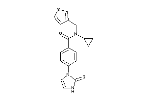 Image of N-cyclopropyl-4-(2-keto-4-imidazolin-1-yl)-N-(3-thenyl)benzamide