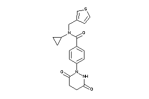 Image of N-cyclopropyl-4-(3,6-diketohexahydropyridazin-1-yl)-N-(3-thenyl)benzamide