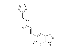 Image of N-(3-furfuryl)-3-(6-keto-1,7-dihydropyrazolo[3,4-b]pyridin-5-yl)acrylamide