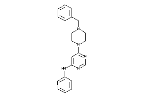 Image of [6-(4-benzylpiperazino)pyrimidin-4-yl]-phenyl-amine