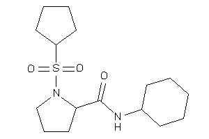 N-cyclohexyl-1-cyclopentylsulfonyl-pyrrolidine-2-carboxamide