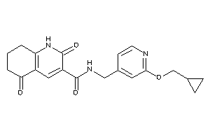 N-[[2-(cyclopropylmethoxy)-4-pyridyl]methyl]-2,5-diketo-1,6,7,8-tetrahydroquinoline-3-carboxamide