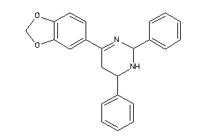Image of 4-(1,3-benzodioxol-5-yl)-2,6-diphenyl-1,2,5,6-tetrahydropyrimidine