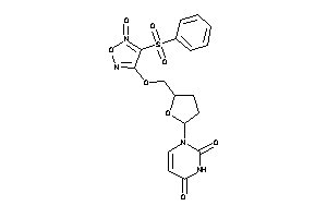1-[5-[(4-besyl-5-keto-furazan-3-yl)oxymethyl]tetrahydrofuran-2-yl]pyrimidine-2,4-quinone