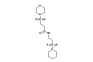 3-morpholinosulfonyl-N-(2-piperidinosulfonylethyl)propionamide
