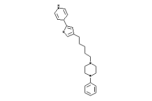 Image of 1-[5-[5-(1,4-dihydropyridin-4-yl)-3-furyl]pentyl]-4-phenyl-piperazine