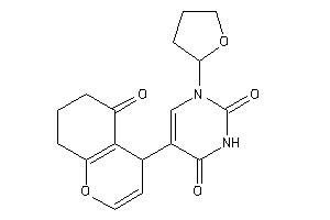Image of 5-(5-keto-4,6,7,8-tetrahydrochromen-4-yl)-1-(tetrahydrofuryl)pyrimidine-2,4-quinone