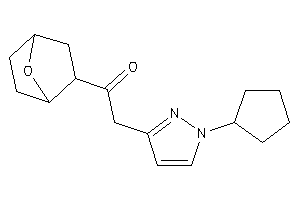 Image of 2-(1-cyclopentylpyrazol-3-yl)-1-(7-oxabicyclo[2.2.1]heptan-5-yl)ethanone