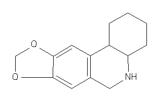 1,2,3,4,4a,5,6,11b-octahydro-[1,3]dioxolo[4,5-j]phenanthridine