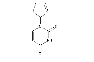 Image of 1-cyclopent-2-en-1-ylpyrimidine-2,4-quinone