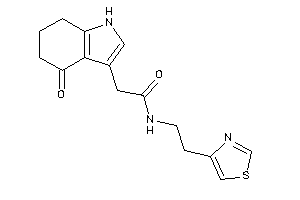 2-(4-keto-1,5,6,7-tetrahydroindol-3-yl)-N-(2-thiazol-4-ylethyl)acetamide