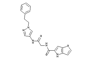 Image of N-[2-keto-2-[(1-phenethylpyrazol-4-yl)amino]ethyl]-4H-furo[3,2-b]pyrrole-5-carboxamide