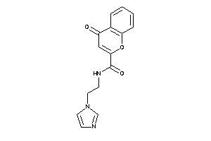 Image of N-(2-imidazol-1-ylethyl)-4-keto-chromene-2-carboxamide