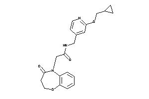 Image of N-[[2-(cyclopropylmethoxy)-4-pyridyl]methyl]-2-(4-keto-2,3-dihydro-1,5-benzoxazepin-5-yl)acetamide