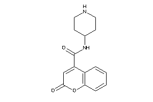 2-keto-N-(4-piperidyl)chromene-4-carboxamide