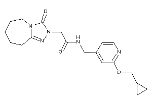 Image of N-[[2-(cyclopropylmethoxy)-4-pyridyl]methyl]-2-(3-keto-6,7,8,9-tetrahydro-5H-[1,2,4]triazolo[4,3-a]azepin-2-yl)acetamide