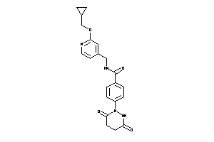 Image of N-[[2-(cyclopropylmethoxy)-4-pyridyl]methyl]-4-(3,6-diketohexahydropyridazin-1-yl)benzamide