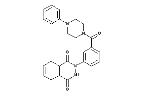 3-[3-(4-phenylpiperazine-1-carbonyl)phenyl]-4a,5,8,8a-tetrahydro-2H-phthalazine-1,4-quinone