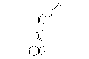 N-[[2-(cyclopropylmethoxy)-4-pyridyl]methyl]-2-(5,7-dihydro-4H-thieno[2,3-c]pyran-7-yl)acetamide