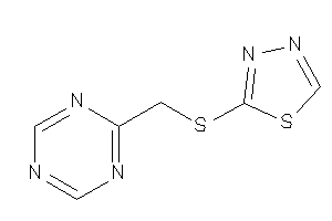 2-(s-triazin-2-ylmethylthio)-1,3,4-thiadiazole
