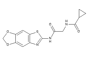 N-[2-([1,3]dioxolo[4,5-f][1,3]benzothiazol-6-ylamino)-2-keto-ethyl]cyclopropanecarboxamide