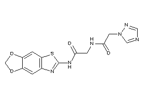 N-([1,3]dioxolo[4,5-f][1,3]benzothiazol-6-yl)-2-[[2-(1,2,4-triazol-1-yl)acetyl]amino]acetamide