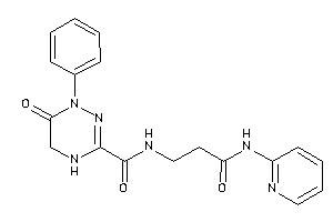 6-keto-N-[3-keto-3-(2-pyridylamino)propyl]-1-phenyl-4,5-dihydro-1,2,4-triazine-3-carboxamide