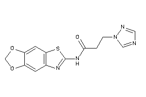 N-([1,3]dioxolo[4,5-f][1,3]benzothiazol-6-yl)-3-(1,2,4-triazol-1-yl)propionamide