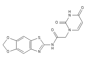 2-(2,4-diketopyrimidin-1-yl)-N-([1,3]dioxolo[4,5-f][1,3]benzothiazol-6-yl)acetamide