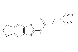 N-([1,3]dioxolo[4,5-f][1,3]benzothiazol-6-yl)-3-imidazol-1-yl-propionamide