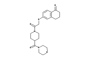 6-[2-keto-2-[4-(morpholine-4-carbonyl)piperidino]ethoxy]tetralin-1-one