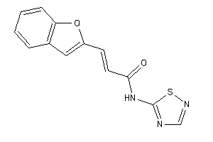 Image of 3-(benzofuran-2-yl)-N-(1,2,4-thiadiazol-5-yl)acrylamide